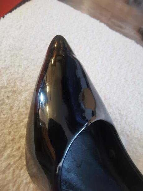 Lodičky lesklé čierne, 37