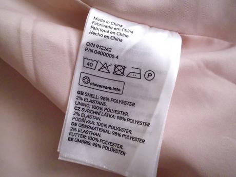 Jemná ružová sako-kabátik, h&m,s