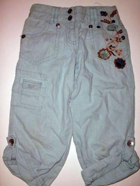 Štýlové roll-up nohavice pre 5-6 roč. slečnu, next,116