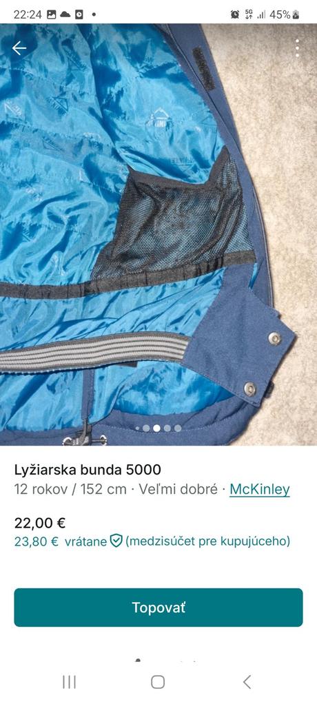 Lyžiarska bunda 5000, mckinley,152