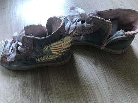 Tenisky vysoké svietielkujuce anjel vel.33, skechers,33