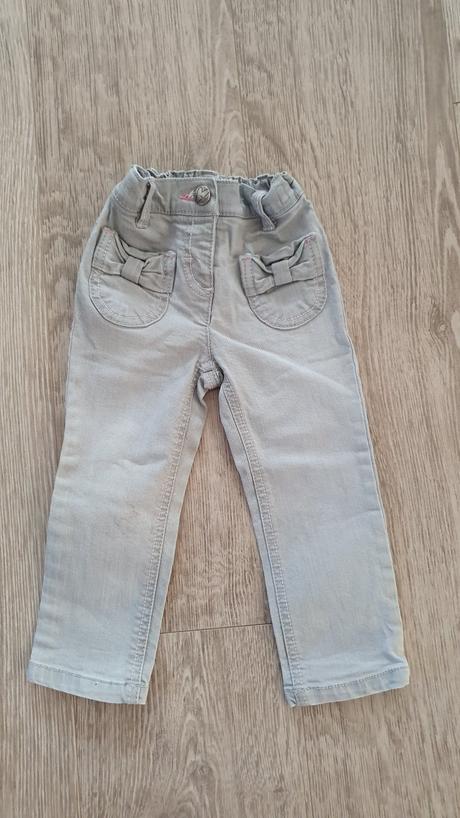 Nohavice/rifle 86/92 + darček, h&m,86