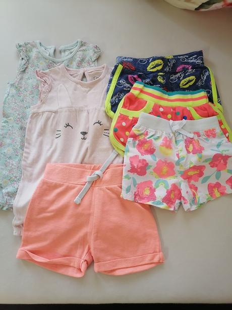 Overal+sortky 9-12mes, 68–80