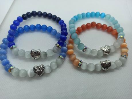 Náramky , ručná práca, minerálne a iné, 