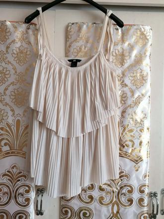 Volánový top, h&m,s