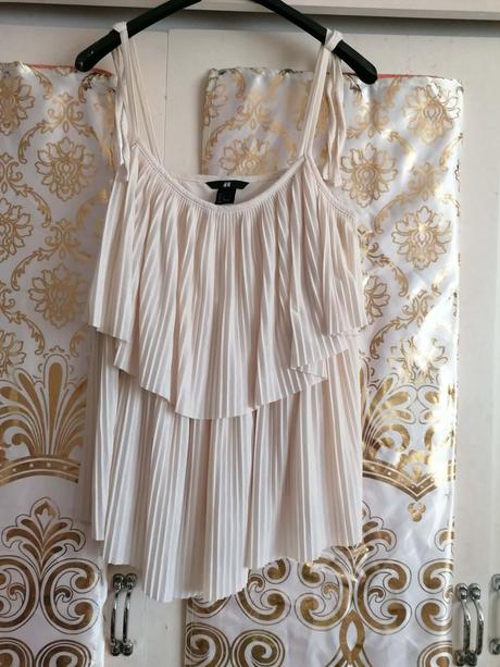Volánový top, h&m,s