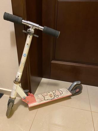 Skladacia kolobežka hello kitty, 