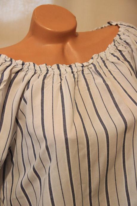 Bielo modrý pásikavý top, m/l, m