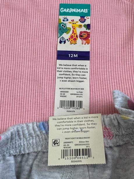 Garanimals set bodičko a šortky na 12 mesiacov, 74