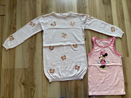 Predlzeny pulover + zadarmo tielko s minnie mouse, primark,116