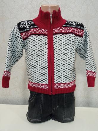 Chlapčenský vzorovaný sveter, 98