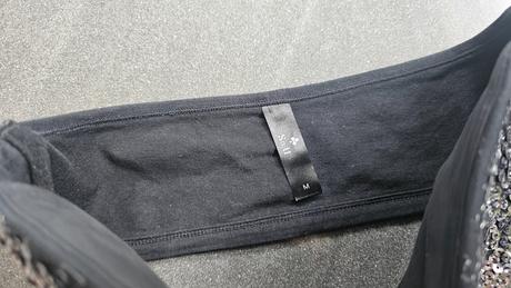 Flitrovany top bez ramienok, s