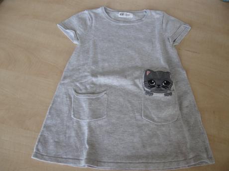Dievčenské šaty s mačičkou, 98/104, h&m,98