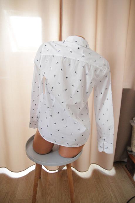 Biela bavlnená košeľa, m, m