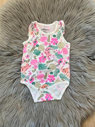 Dievčenské body vzorované so cute (80), 80