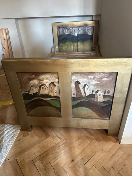 Krásna secesná posteľ 90x200cm, šírka (cm): 90,dĺžka (cm): 200
