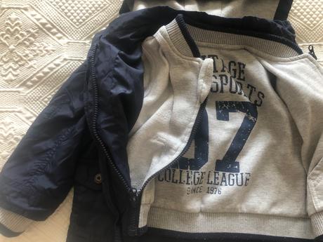 Prechodná bunda 2 v 1 (bunda s mikinou), f&f,98