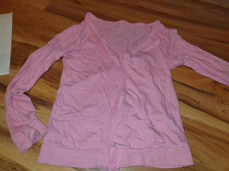 Ružový sveter bavlna, 158