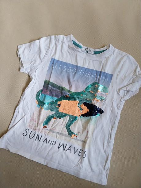 Tričko dino, h&m,122