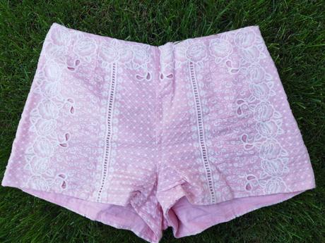 Ružové šortky, h&m,m