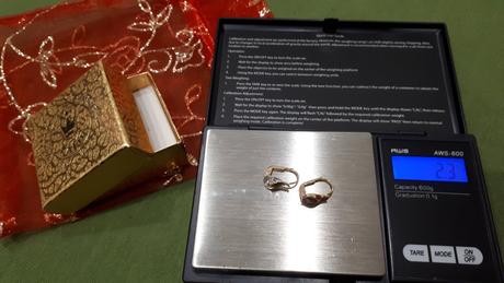 Zlaté náušnice 14 karatove punc 585,