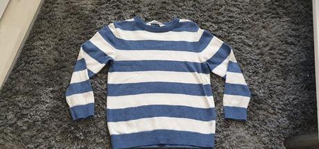 Pásikavý pulover č.110-116, h&m,110