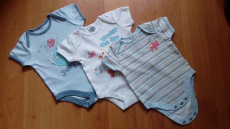 Bodynká s krátkym rukávom (3ks) - sea, cherokee,62