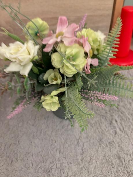 Kytica umelé kvety + kvetináč, 