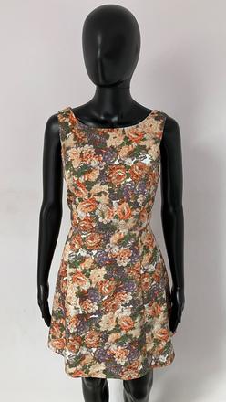 Kvetované letné šaty na široké ramienka (s), s