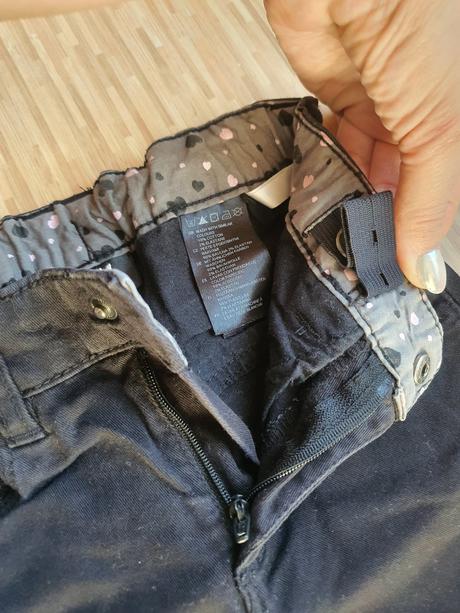 Riflicky so srdieckami na kolenach, h&m,98