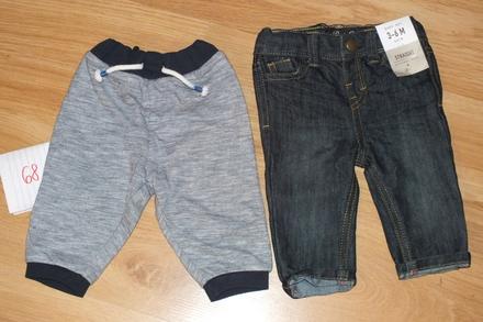 2x nohavice top stav, 68