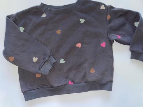 Srdiečková mikina, h&m,92