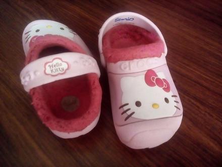 Crocs hello kitty 8c9 zateplené, crocs,25