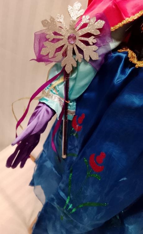 Kostým anna šaty pelerína, mega set, copy, 128-140,