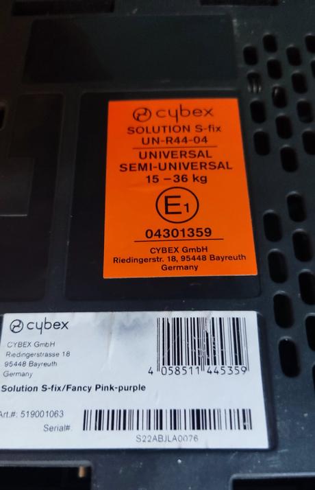 Detská autosedačka cybex solution s-fix gold, cybex