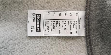 Suprava teplakova 104/110, decathlon,104