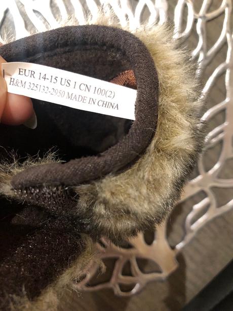 Capačky s kožušinkou od 0m h&m, h&m,<17