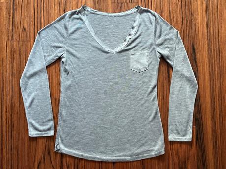 Tmavošedé tričko s dlhým rukávom, veľ. m, m
