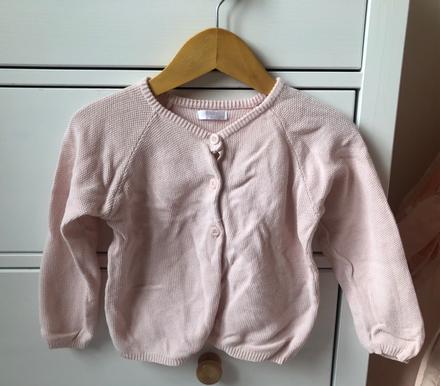 Bledoružový bavlnený sveter 92, 92