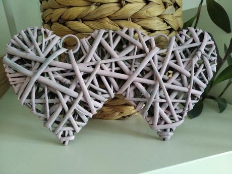 Prútené srdcia - na zavesenie, 