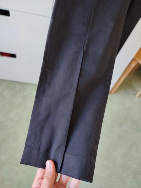 Elegantné nohavice s pukmi, mango,40