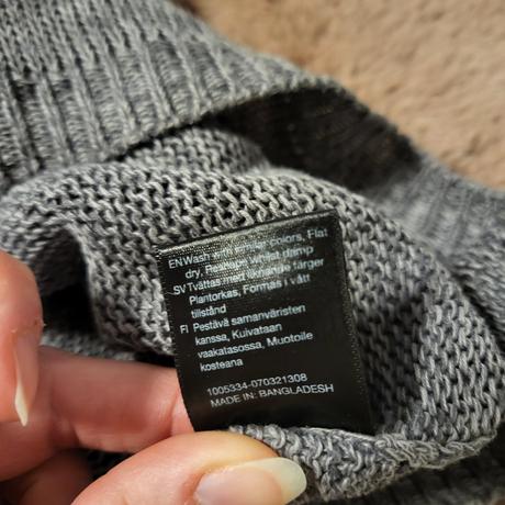 Xs/s bavlnený predĺžený sveter, xs