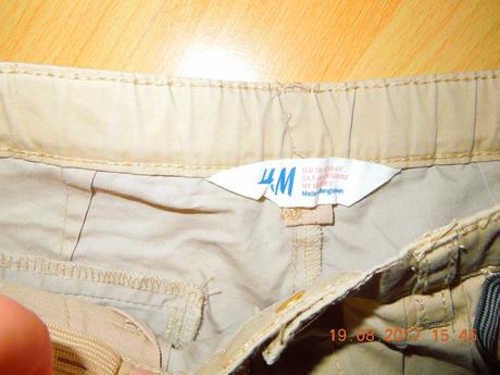 Zlatisté kraťasky, h&m,116