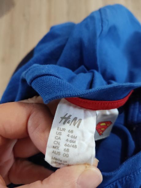 Tričko superbaby, h&m,68