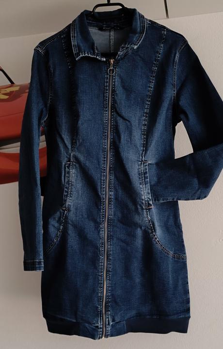 Riflové šaty, l / xl