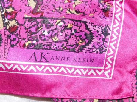 Anna klein kvalitná luxusna hodvabna šatka, xl