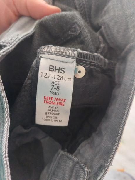 Slim nohavice so vzorom zn.bhs veľ.122/128, bhs,122