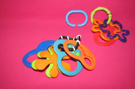 Oball hryzátko krúžky - tvary, 