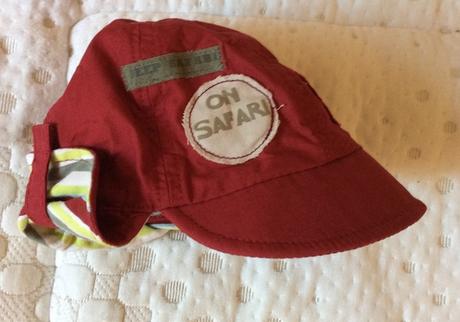 Letná čiapka s kytím krku v. 68/74 - oh 40-44 cm, 68