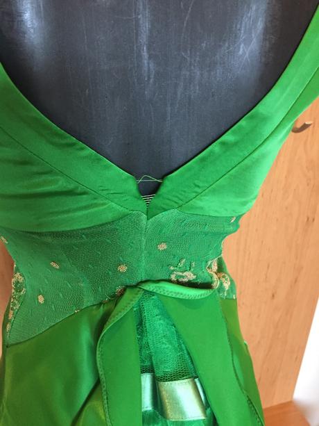 Retro saty v zelenej farbe, xs